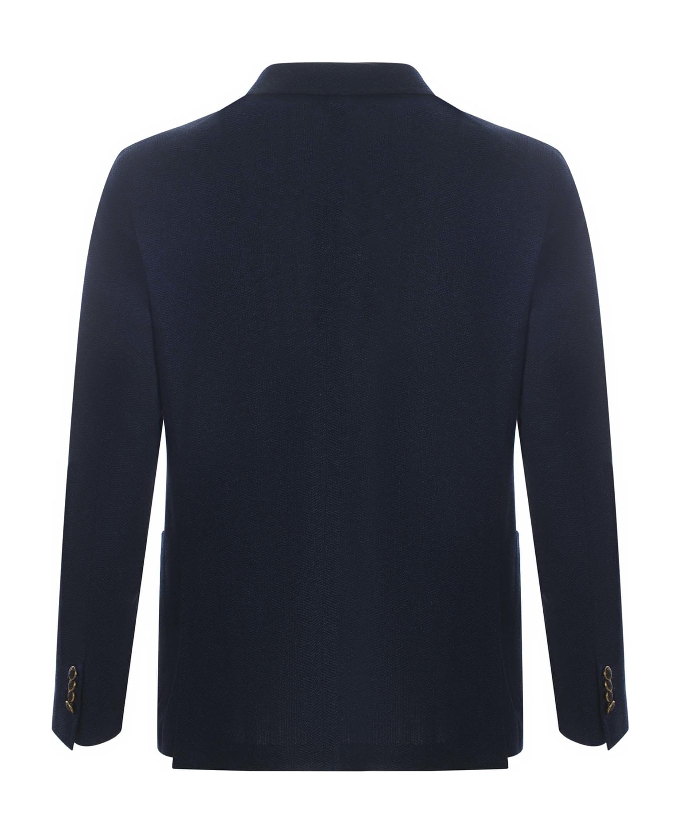 Tagliatore Single-breasted Jacket Tagliatore Made Of Cotton - Blu