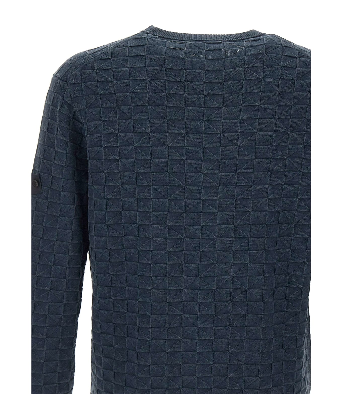 Peuterey "omnium" Cotton Sweater - BLUE ニットウェア