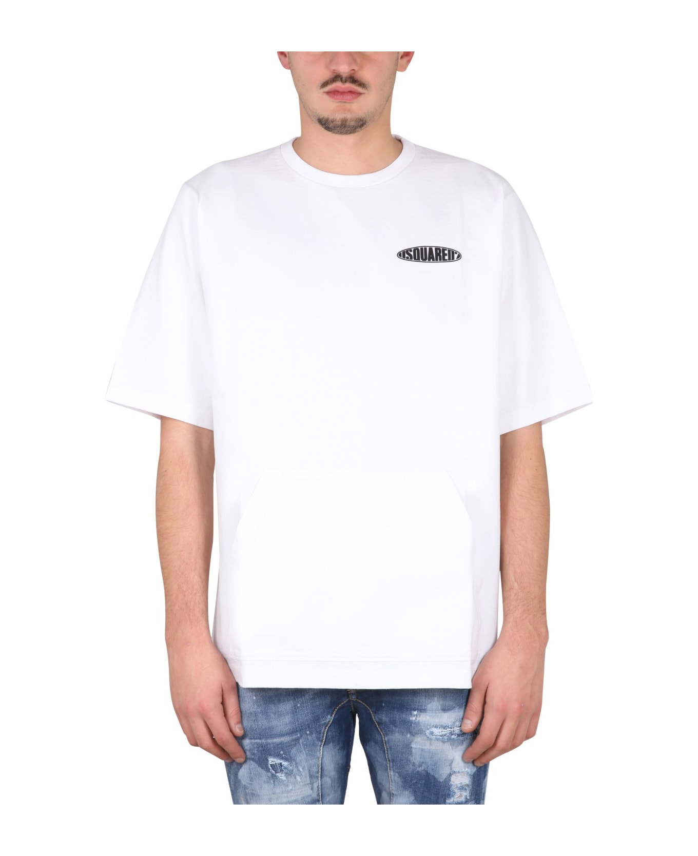 Dsquared2 Surf Board Skater T-shirt - BIANCO