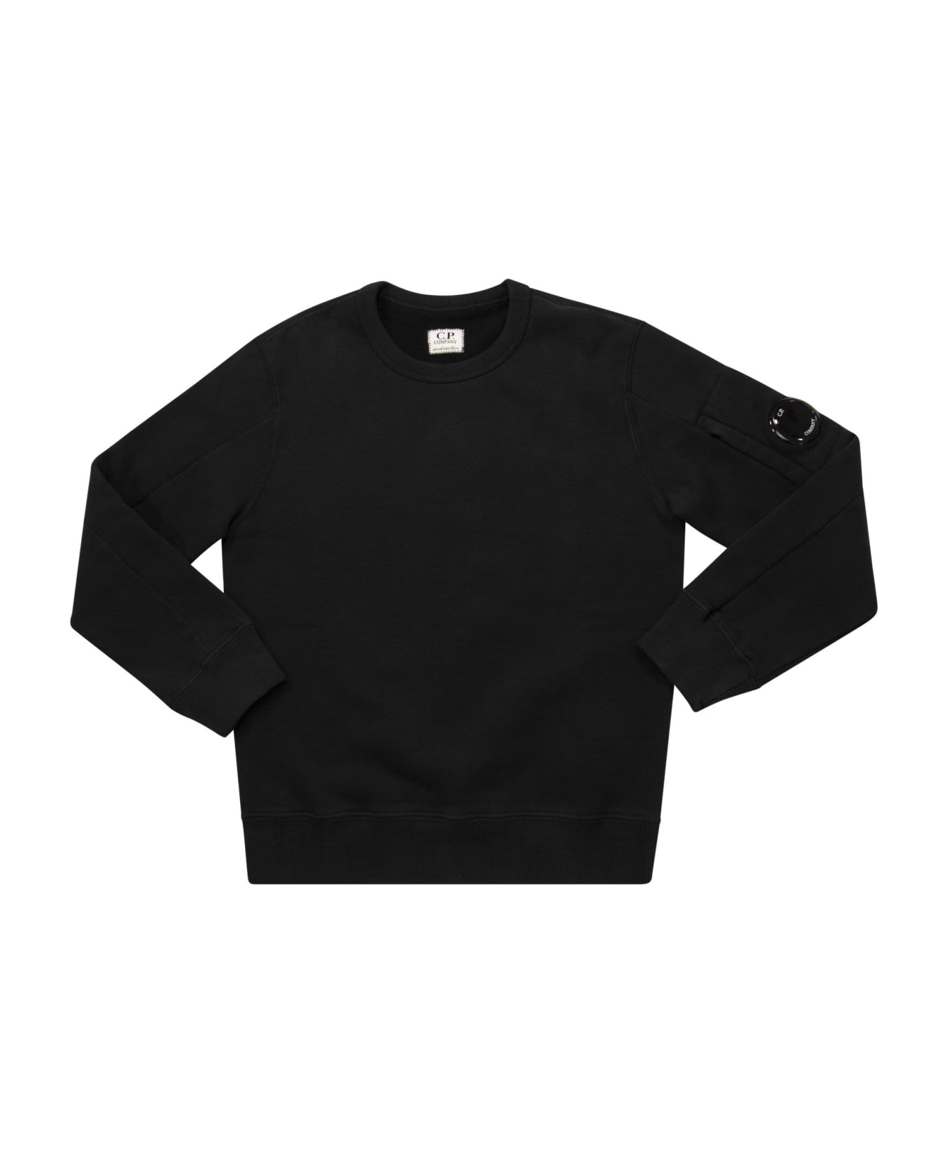 C.P. Company Sweatshirt Basic Fleece Lens - Black