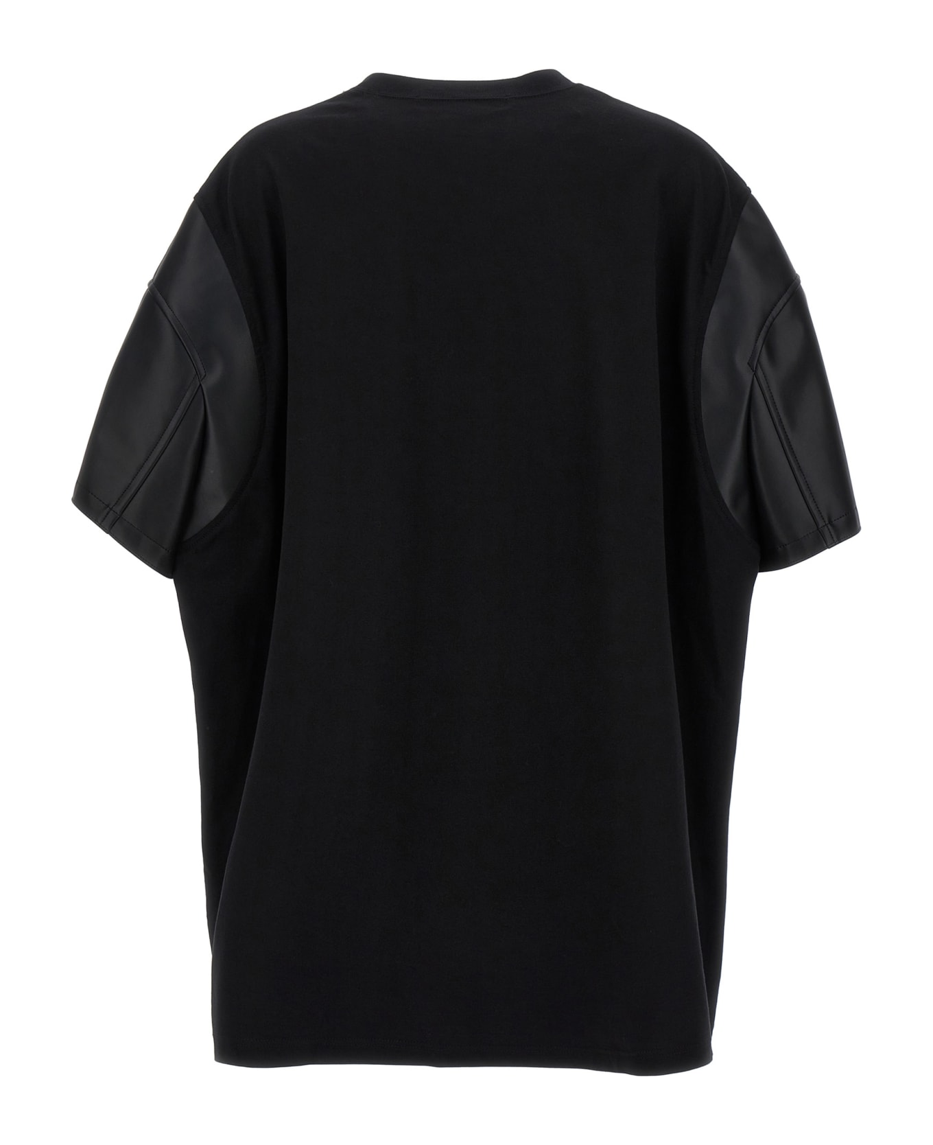 Junya Watanabe Eco-leather Sleeve T-shirt - Black   Tシャツ