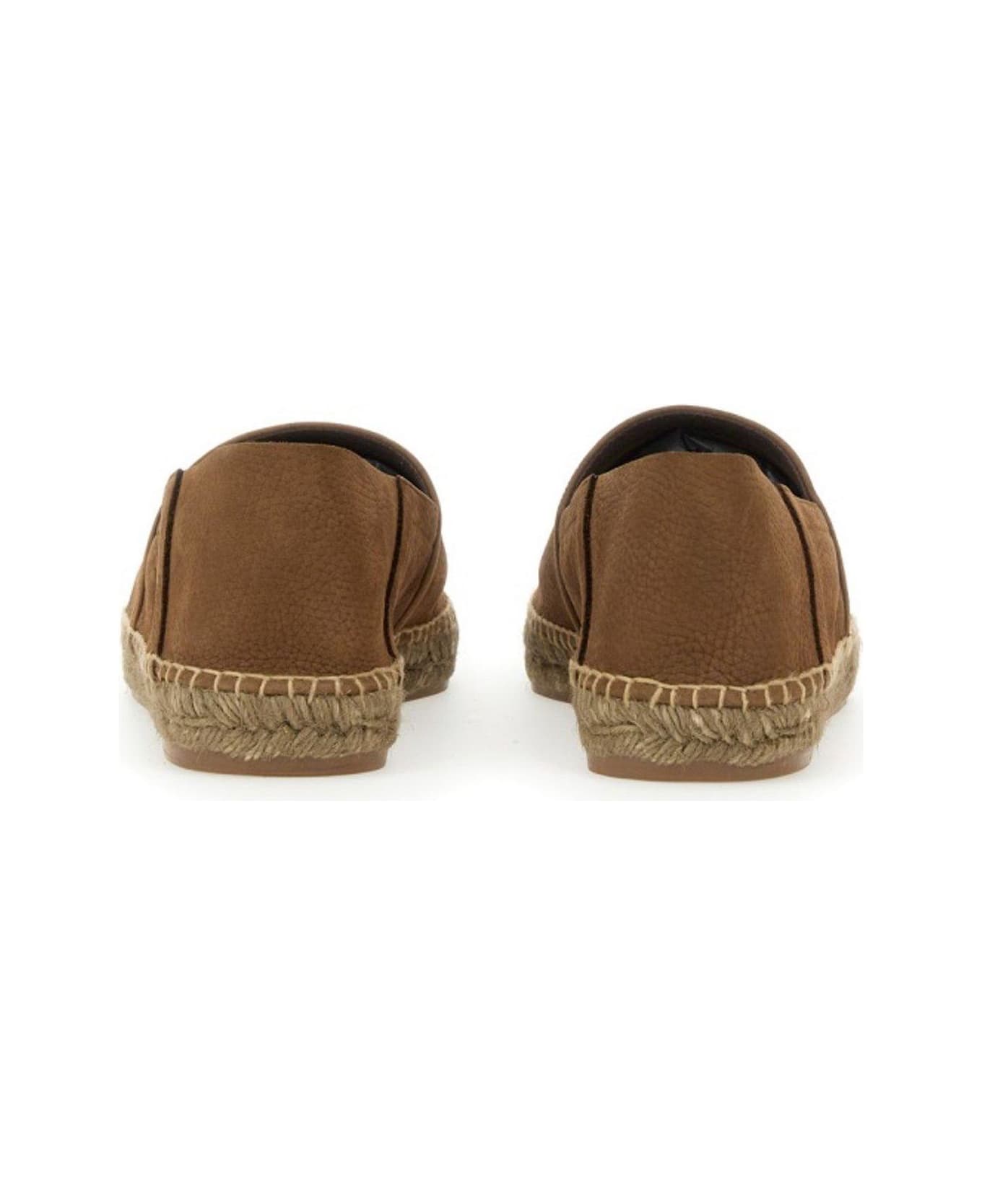 Tom Ford Slip-on Espadrilles - LIGHT CHESTNUT - ECRU