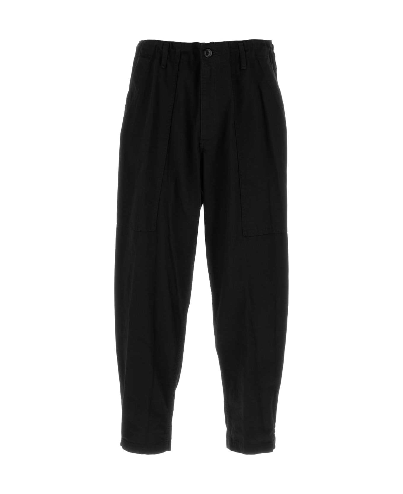 Yohji Yamamoto Black Denim Jeans - BLACK
