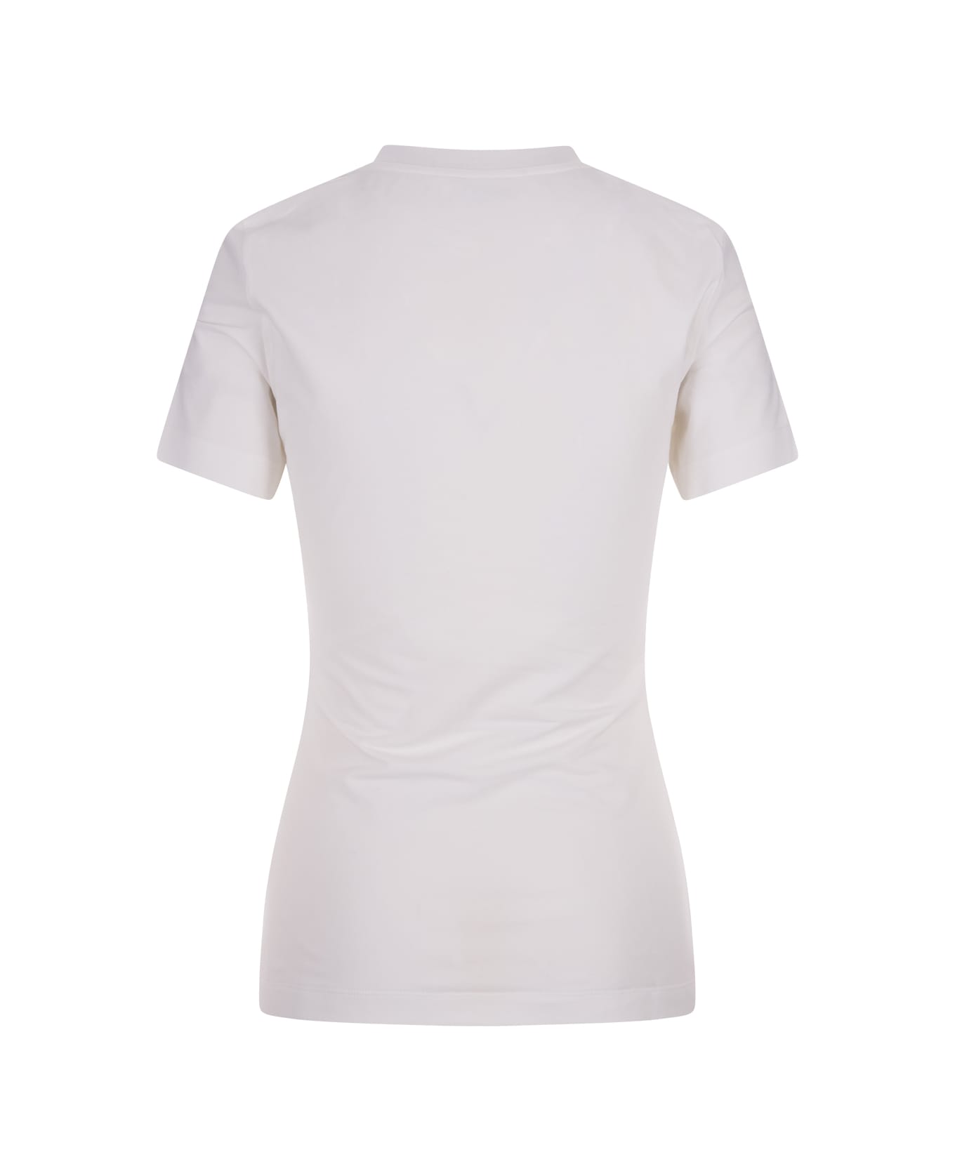 Alexander McQueen Seal Logo Slim T-shirt - Bianco Tシャツ