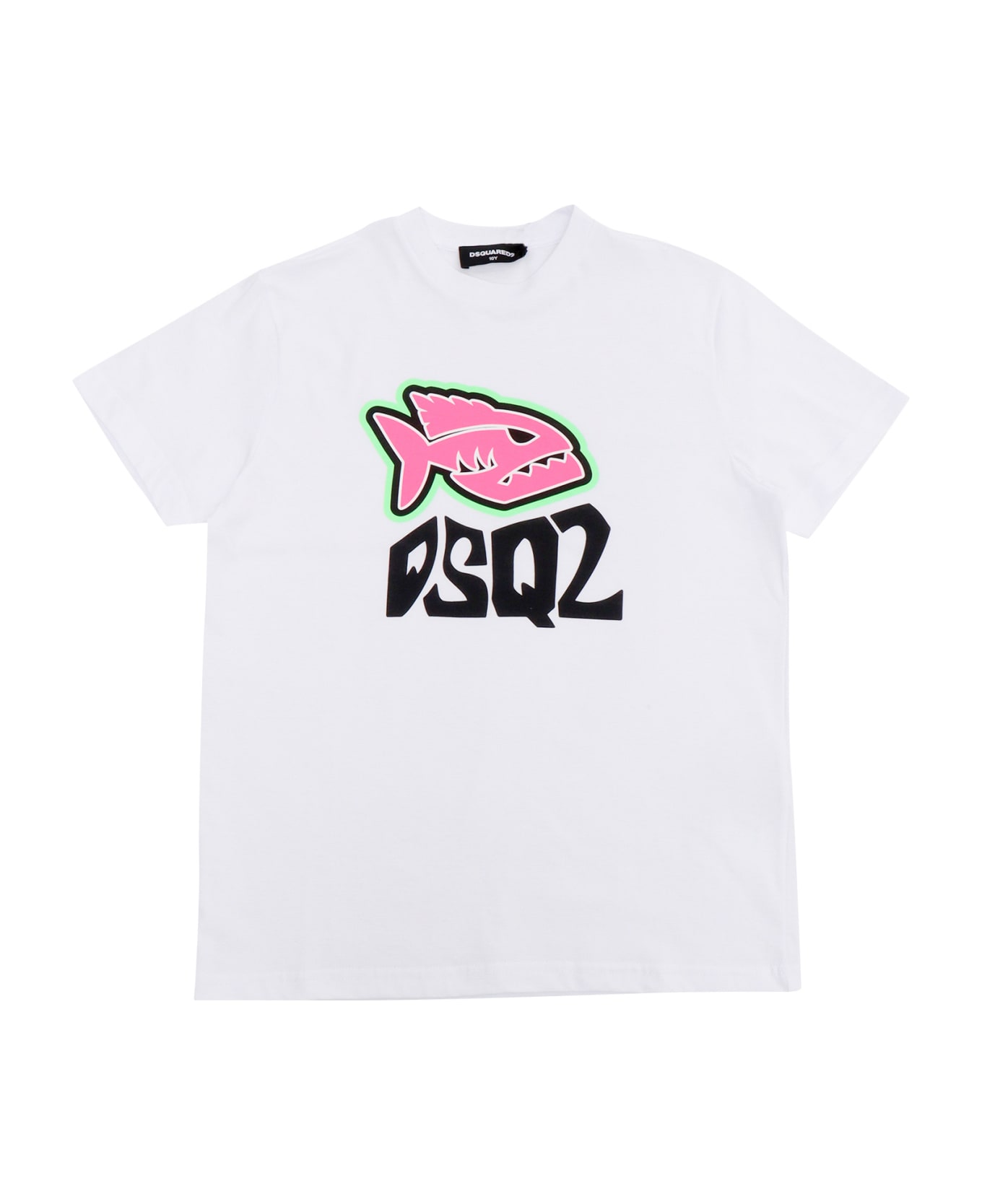 Dsquared2 White T-shirt With Print - WHITE