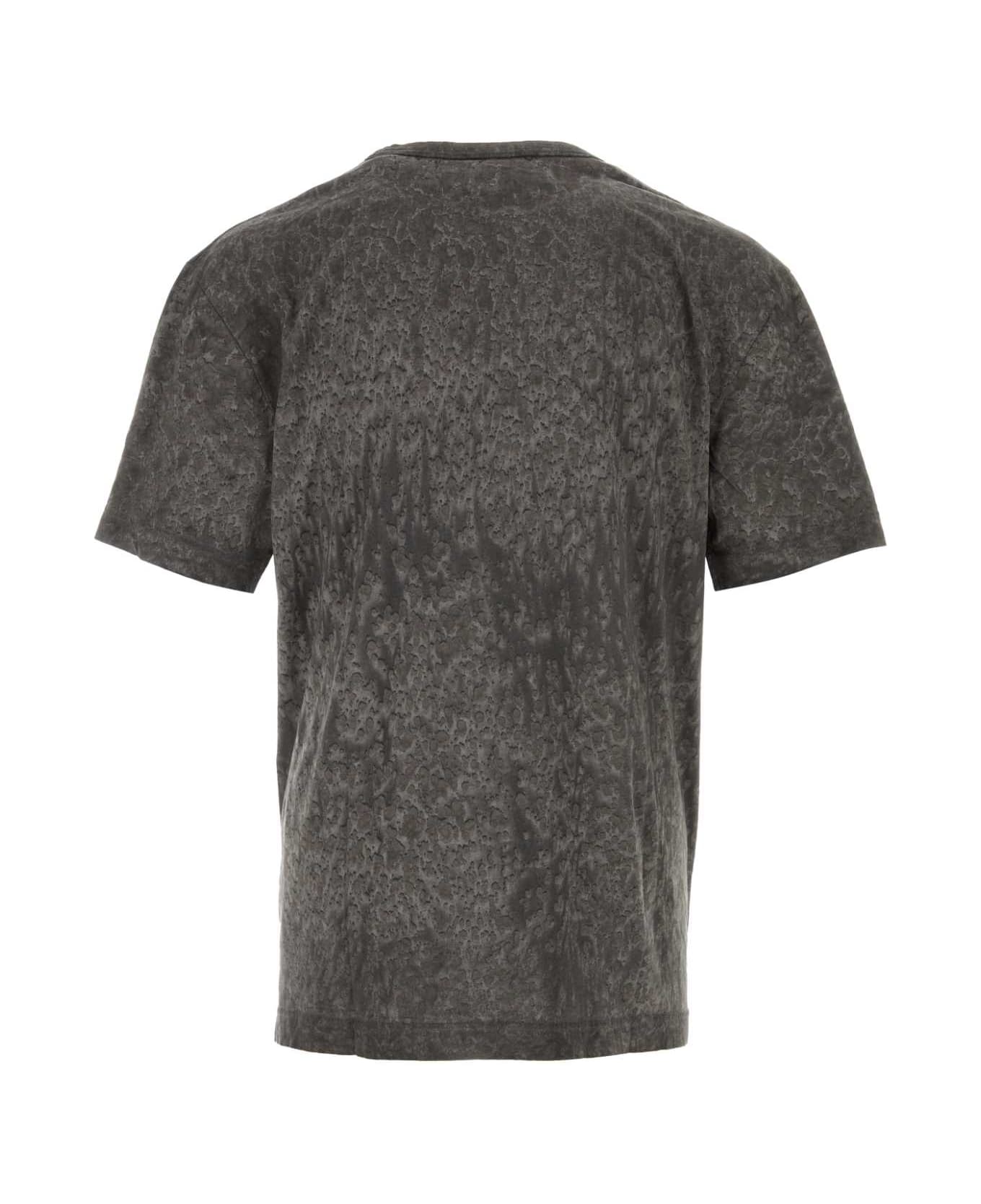 Alexander Wang Dark Grey Cotton Blend T-shirt - STEELGREYSPLATTER