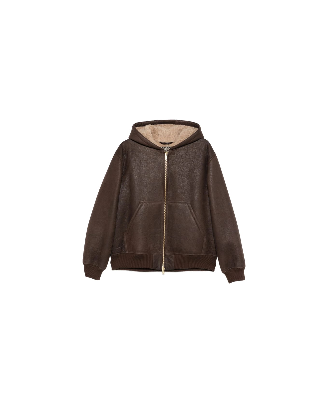 Baracuta Leather Outerwear - BROWN ジャケット