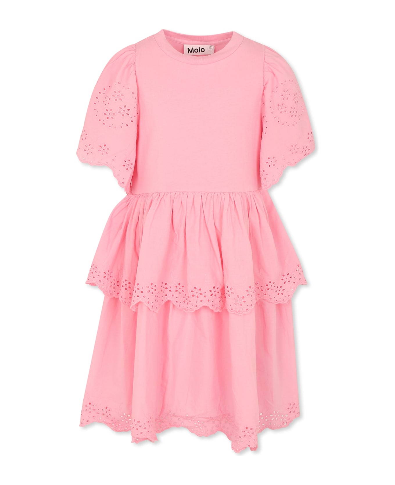 Molo Pink Dress For Girl - Pink