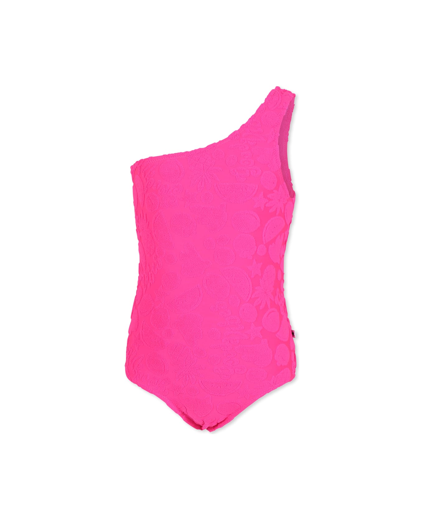 Molo Fuchsia Swimsuit For Girl With Fruit - Fuchsia