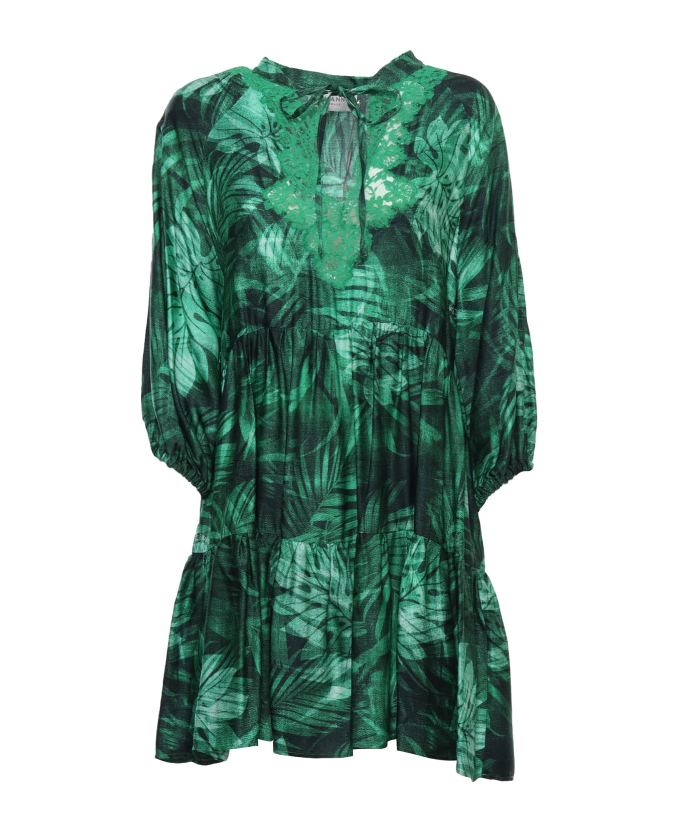 Ermanno Ermanno Scervino Green Dress Foresta - GREEN ニットウェア