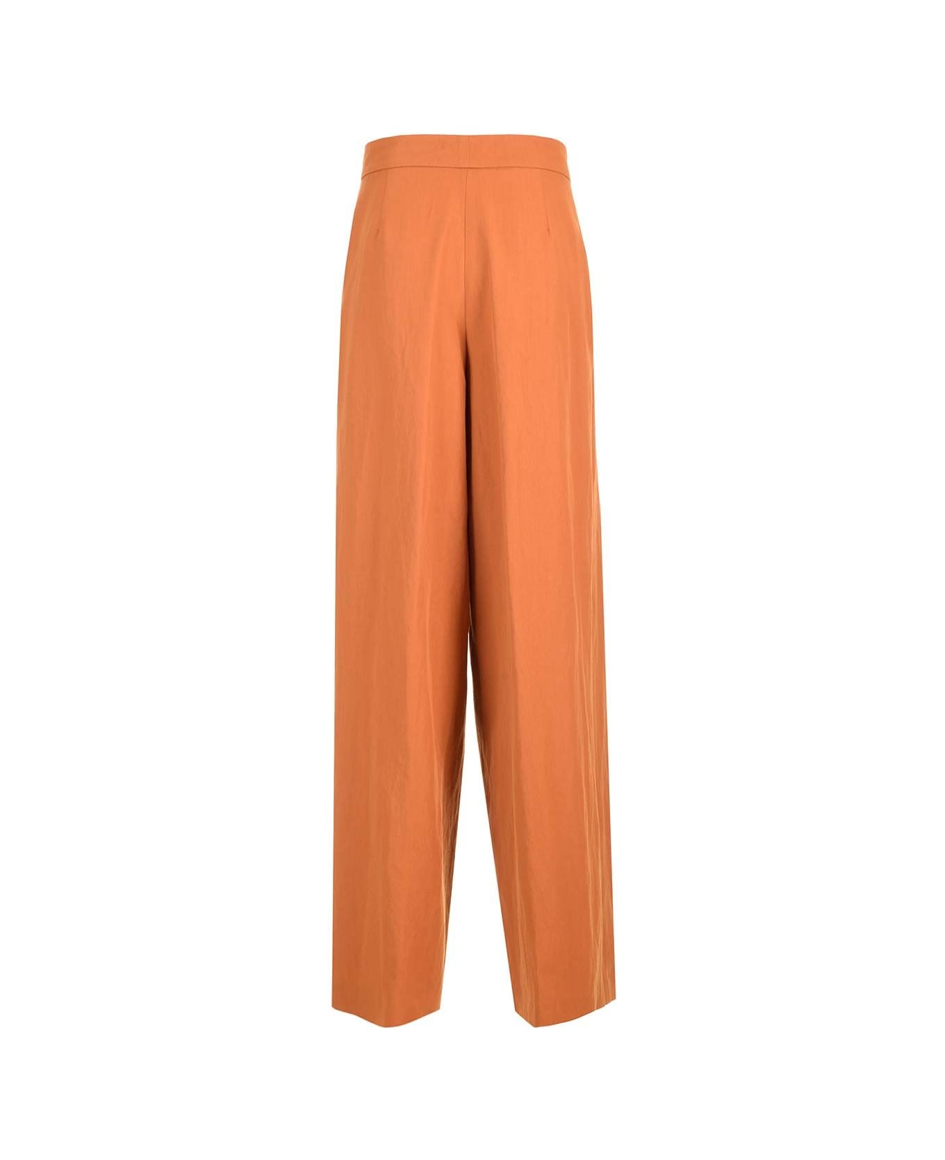 Dries Van Noten Wool Blend Trousers - Orange