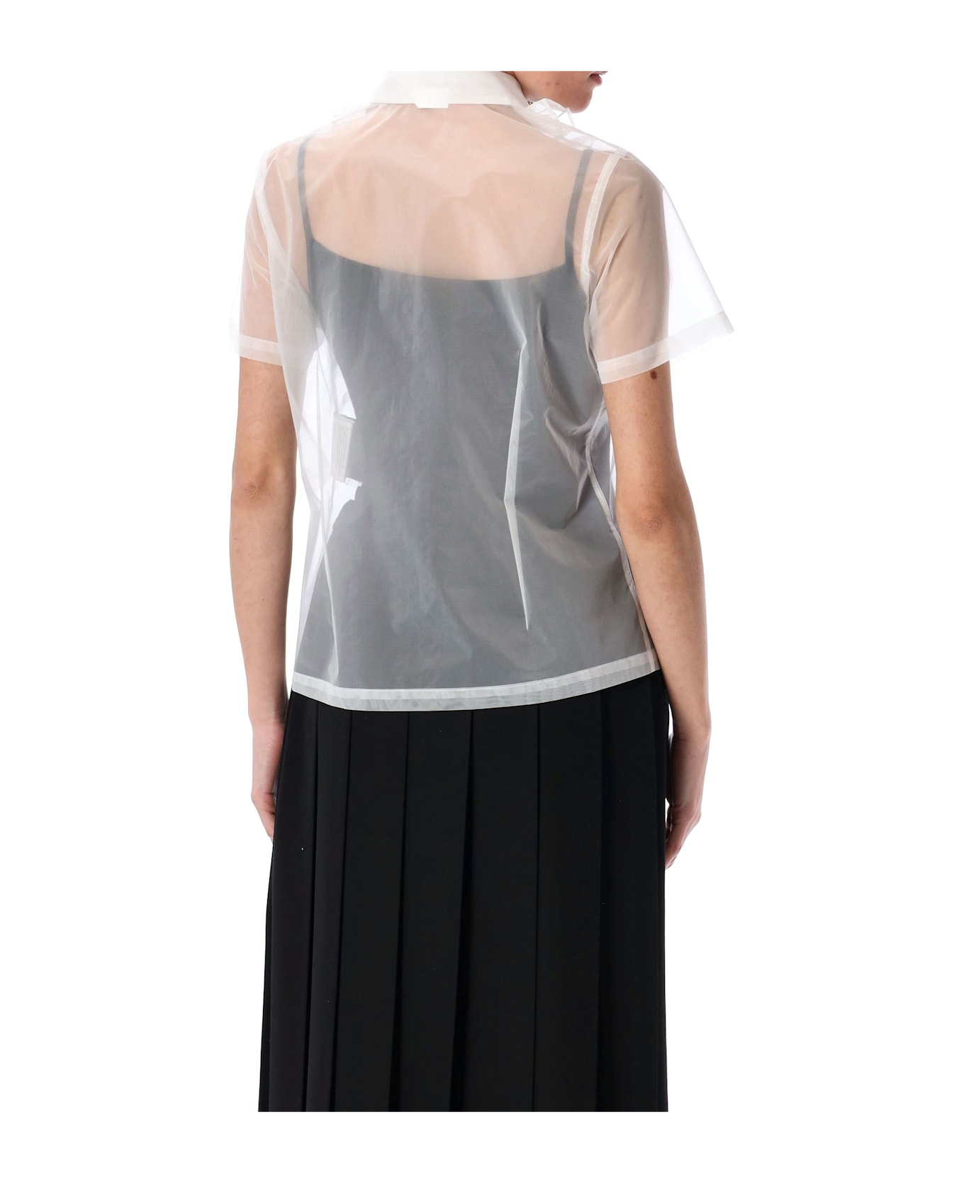 Comme Des Garçons Girl Tulle Shirt - WHITE