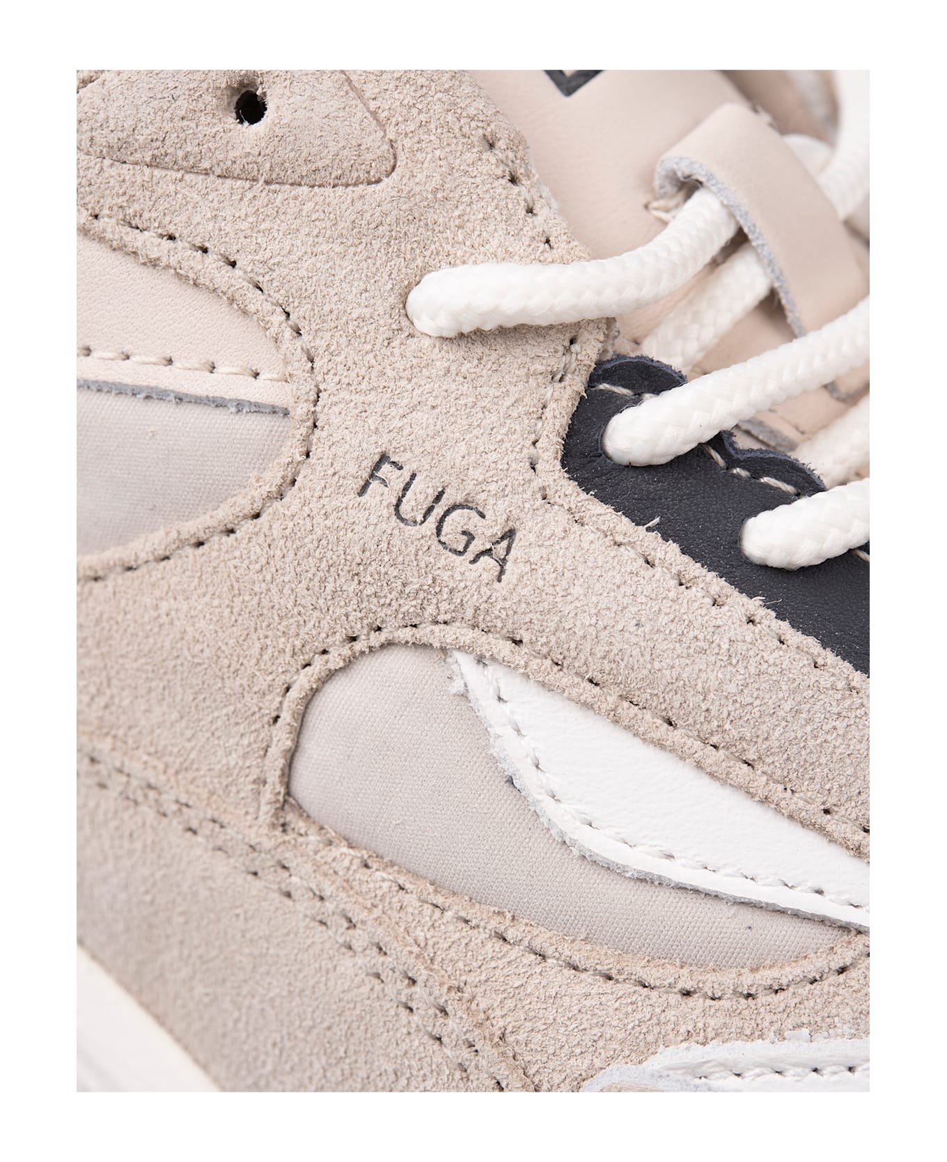 D.A.T.E. Fuga Running Sneakers In Ivory - White