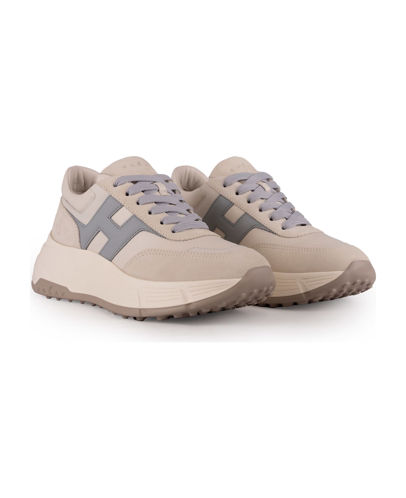 Hogan Logo Embossed Chunky Sneakers