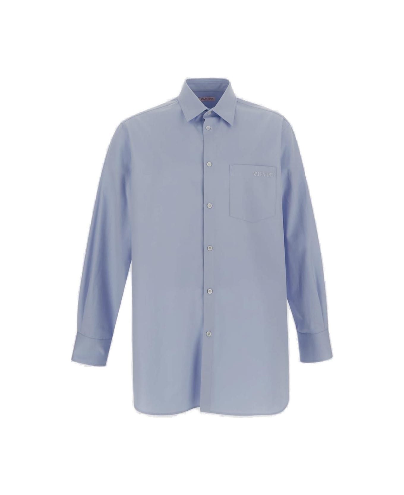 Valentino Classic Chest Pocket Shirt - Azure シャツ