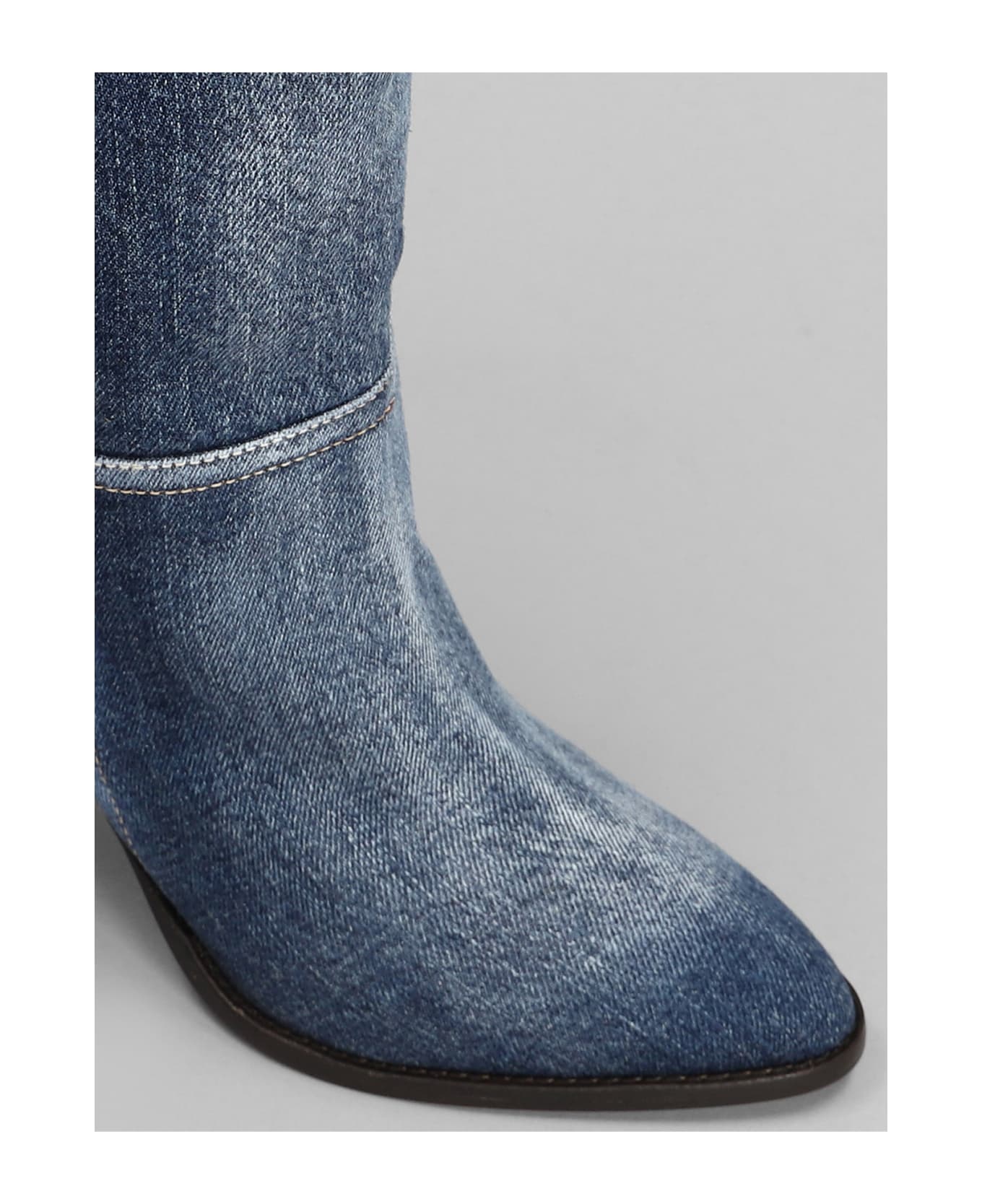 Isabel Marant Rouxa High Heels Ankle Boots - WASHED BLUE ブーツ