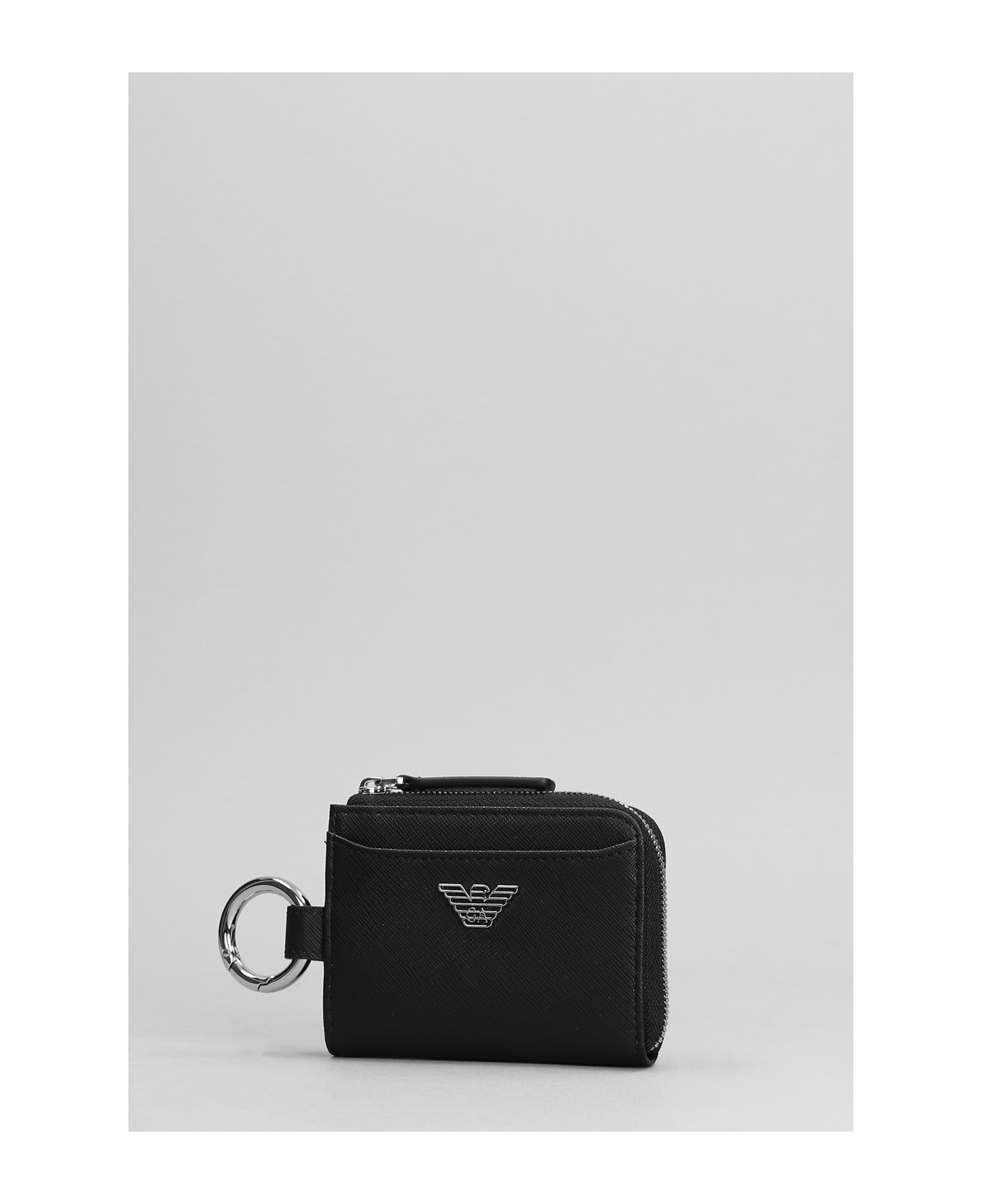 Emporio Armani Wallet With Keyring - black