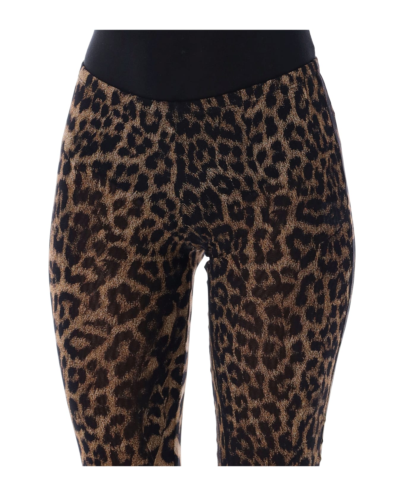 Jean Paul Gaultier Leopard Mesh Pants | italist