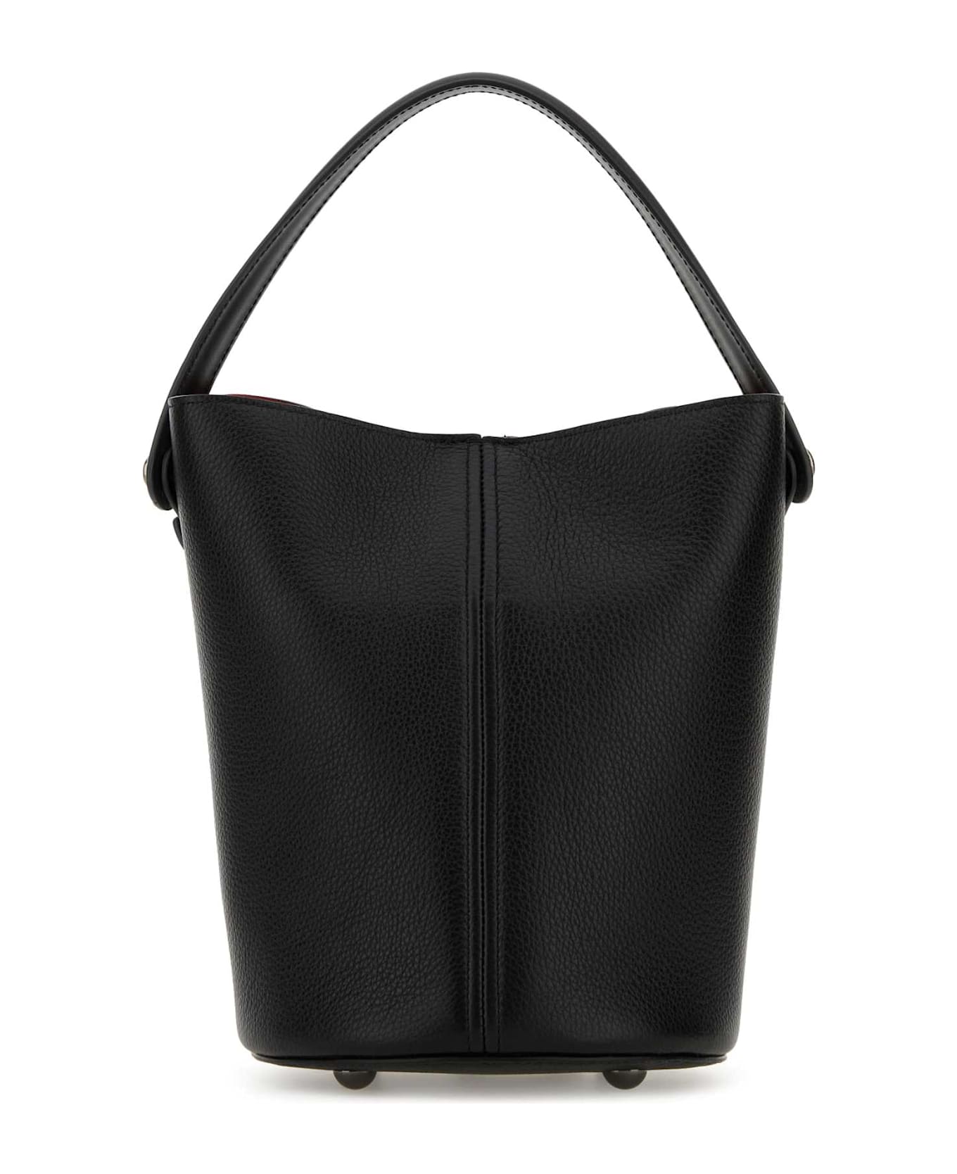 Maison Margiela Black Leather Bucket Bag - BLACKBLACKORANGE