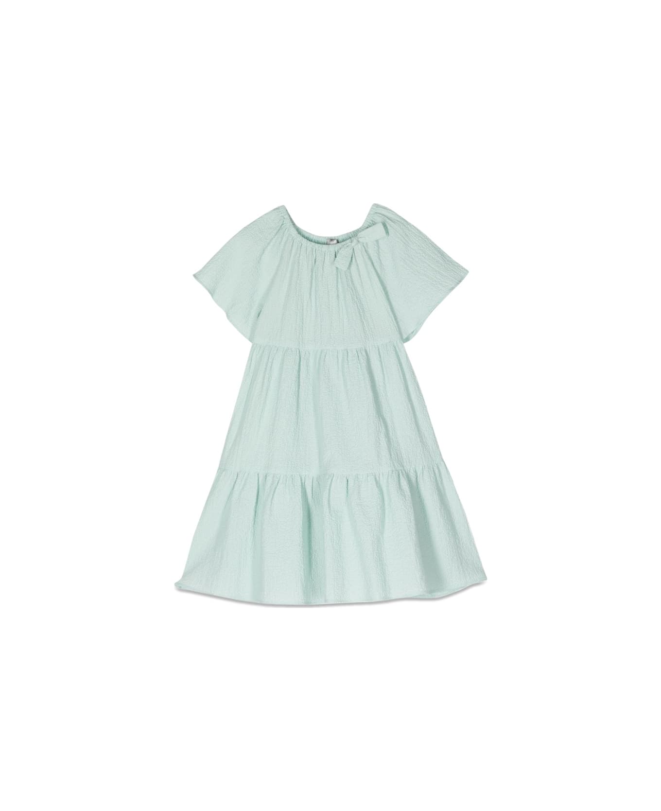 Il Gufo Ruffle Dress - GREEN