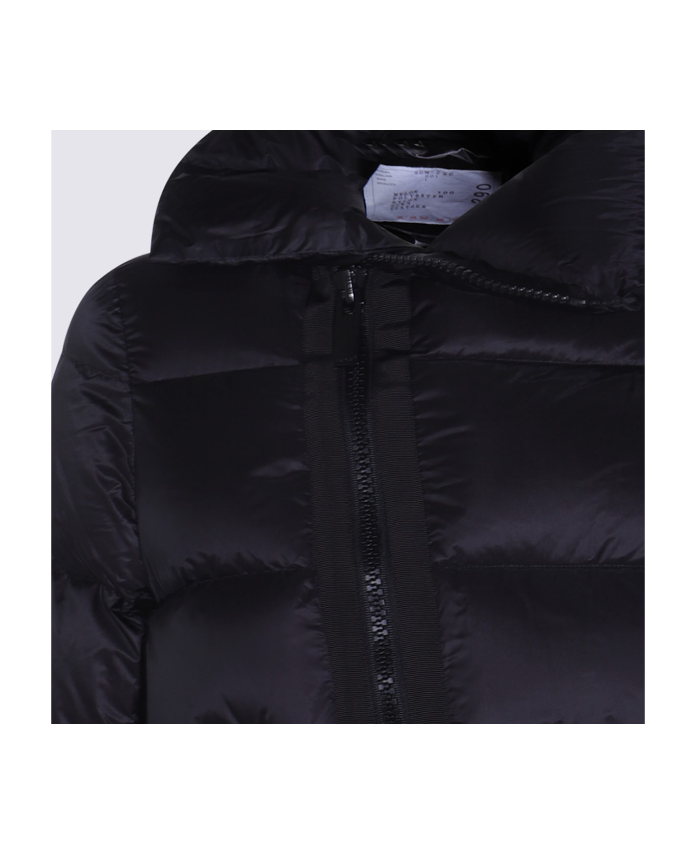 Sacai Black Nylon Down Jacket - BLACK