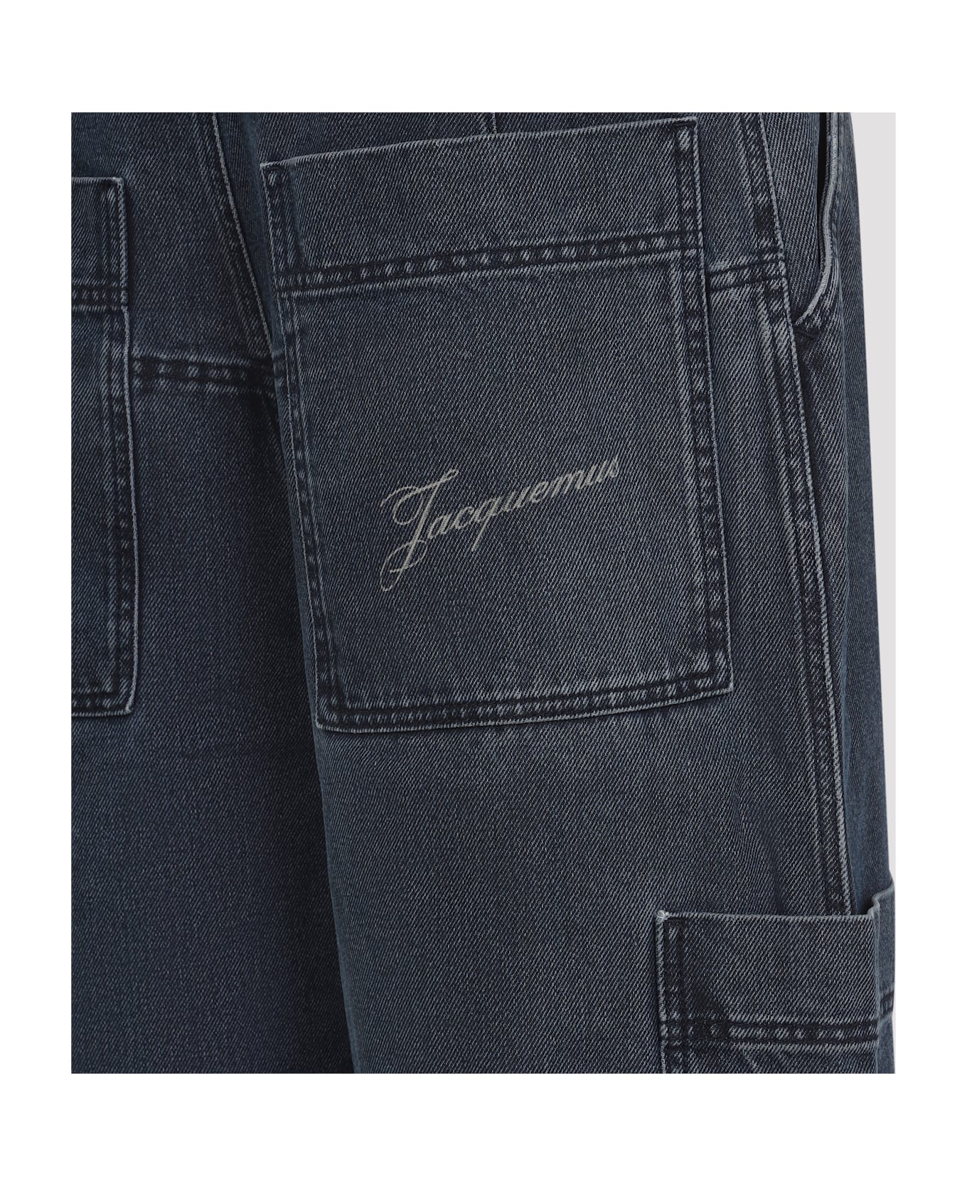 Jacquemus Le Cargo De-nimes Carre Jeans - Navy