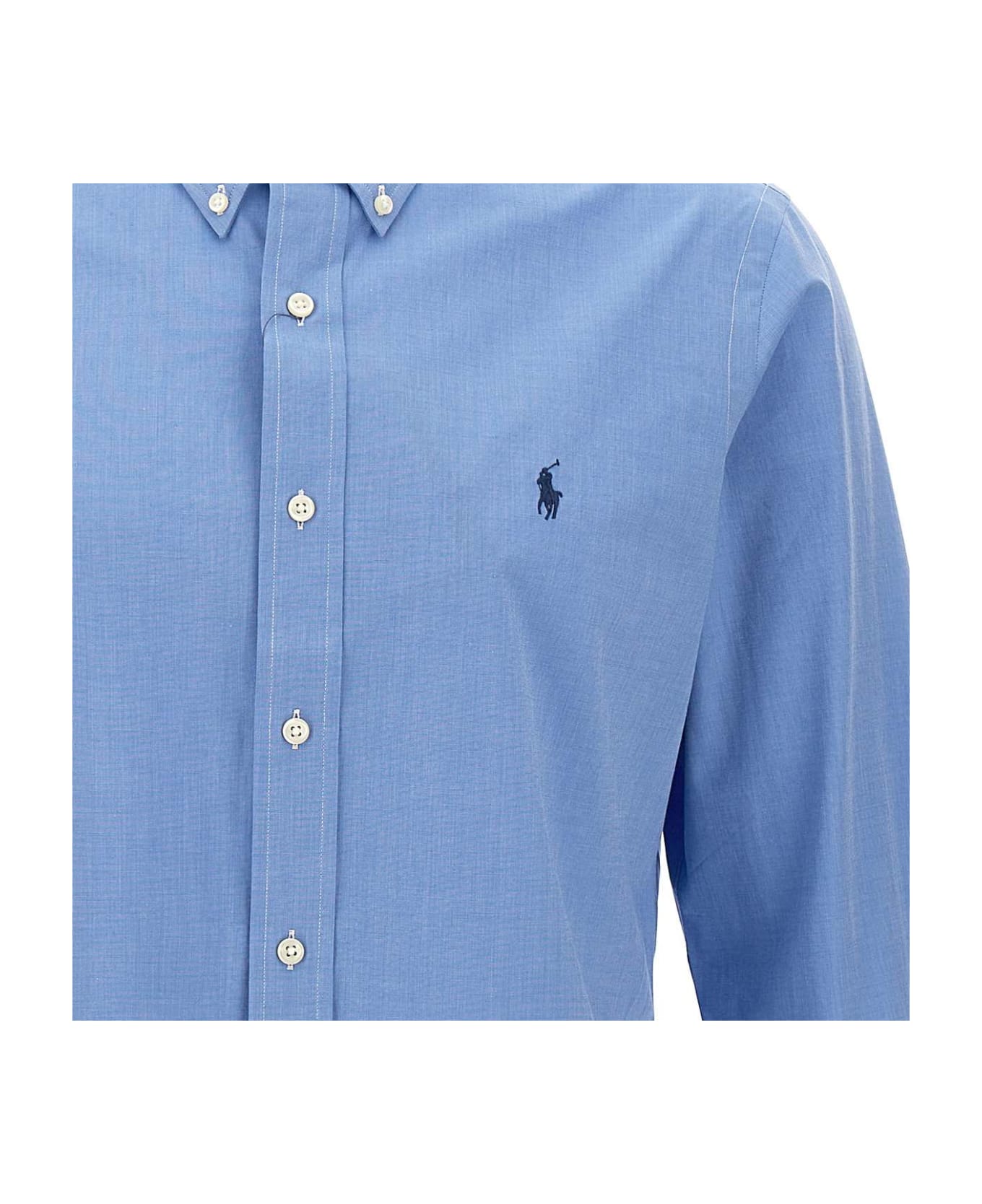 Polo Ralph Lauren 'core Replen' Cotton Shirt - Clear Blue