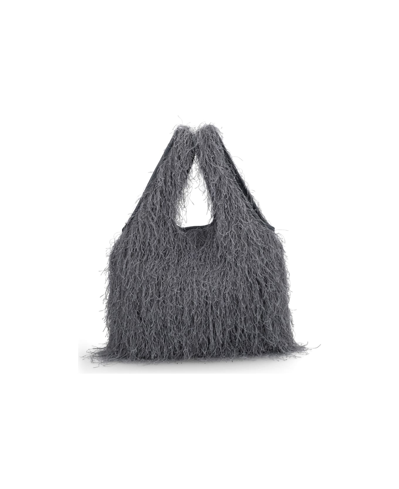 Dries Van Noten Fringed Tote Bag - GREY