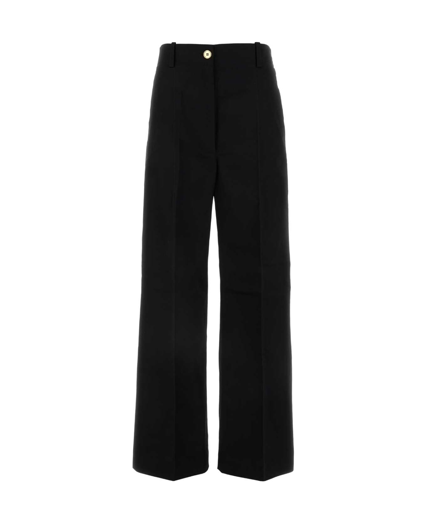 Patou Black Cotton Pant - BLACK