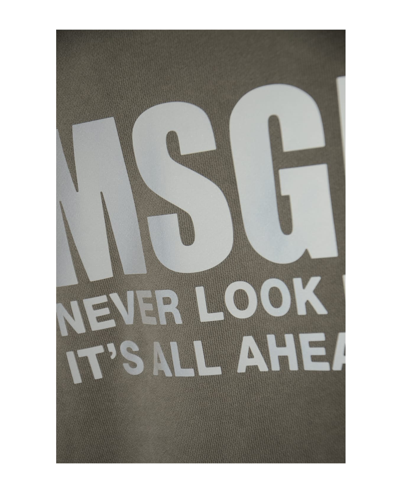 MSGM Never Look Back Sweatshirt - Anthracite