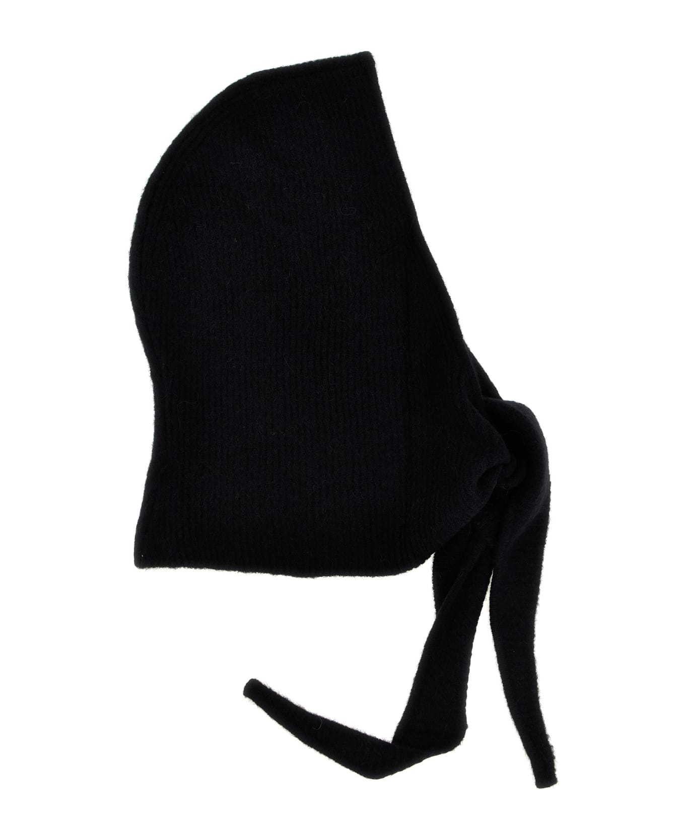 Ganni Logo Embroidery Hood - Black