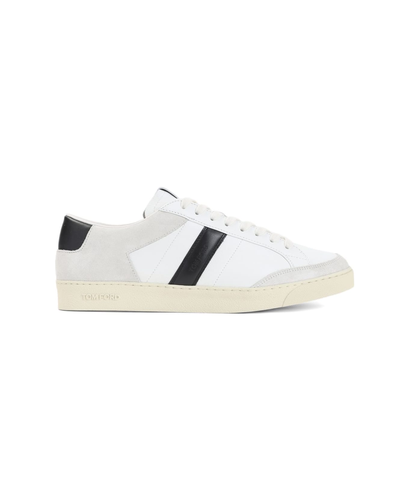 Tom Ford Leather Sneakers - White