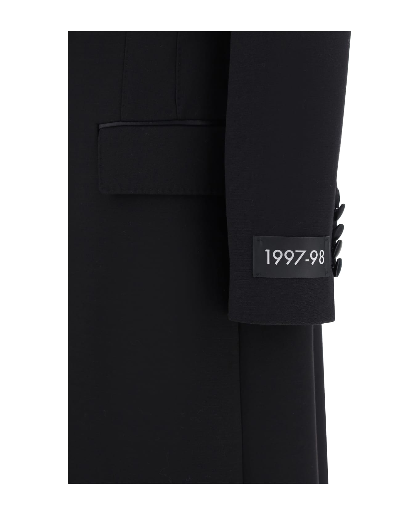Dolce & Gabbana Single Breasted Coat - Nero