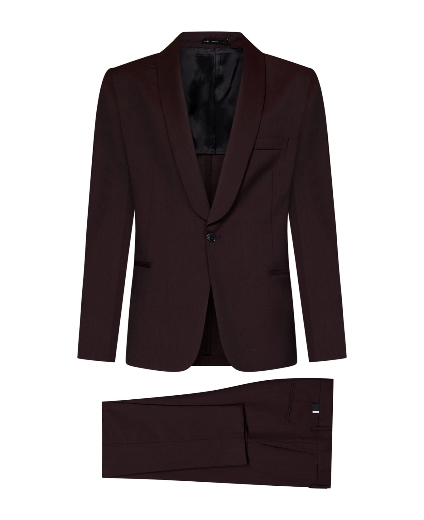 Low Brand 1b Evening Suit - Bordeaux