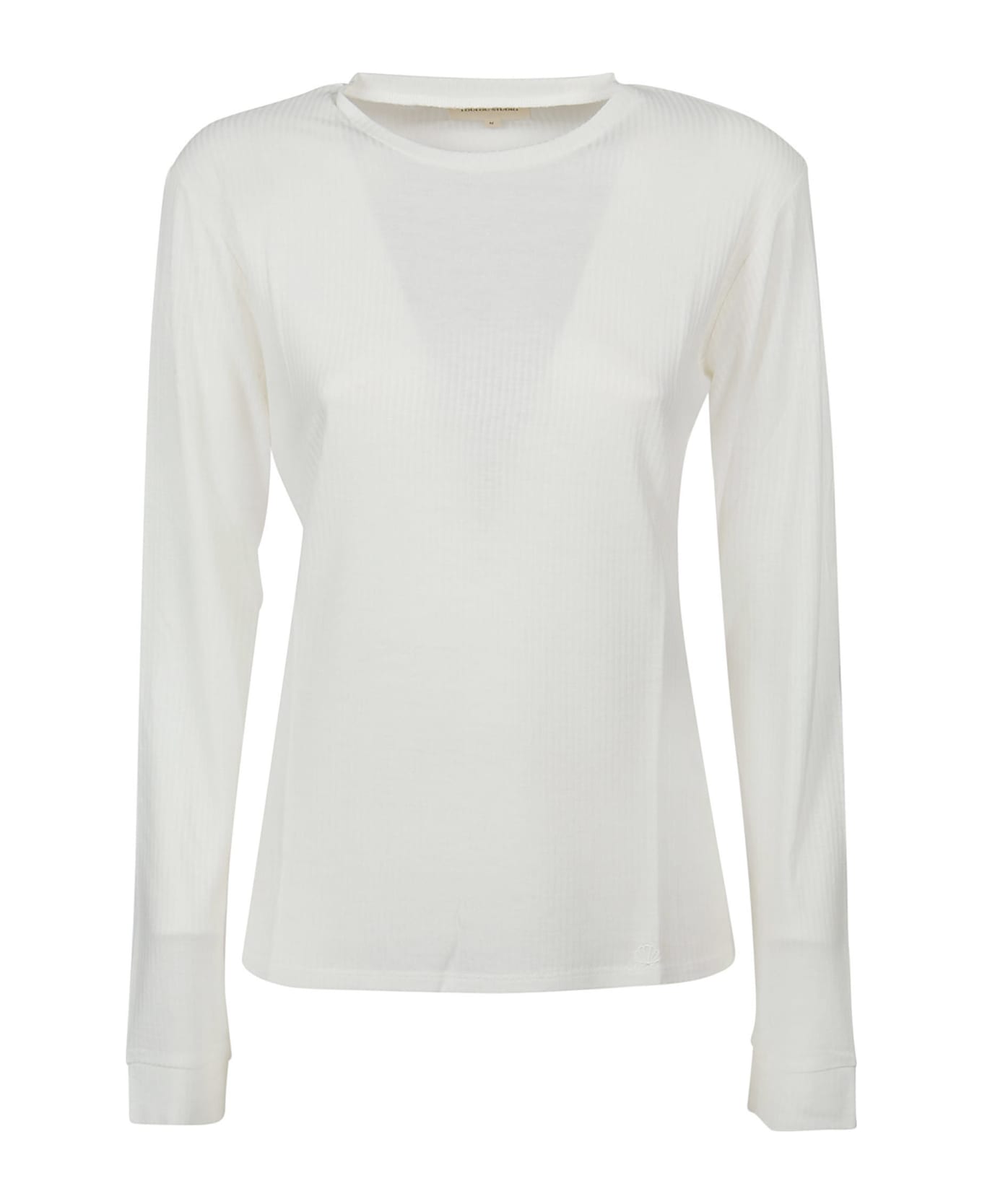 Loulou Studio Ortigia Long Sleeve T-shirt - Ivory Tシャツ