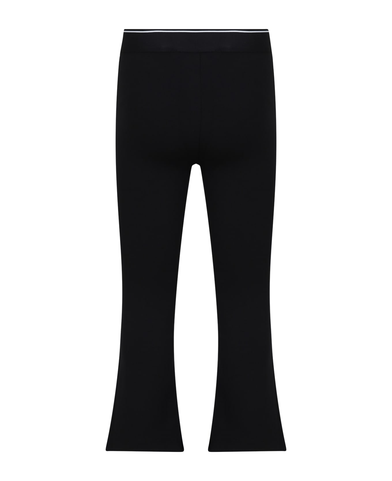 Calvin Klein Black Leggings For Girl With Logo - Black