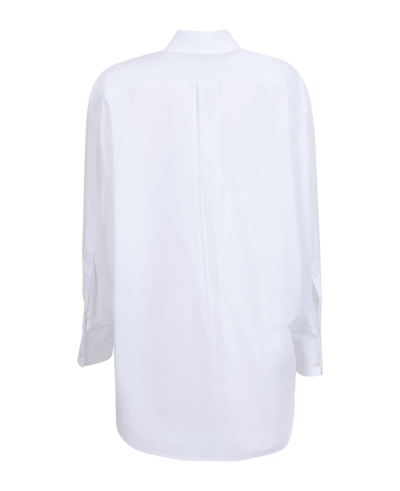 J.W. Anderson Ring Detail Roll Shirt - WHITE