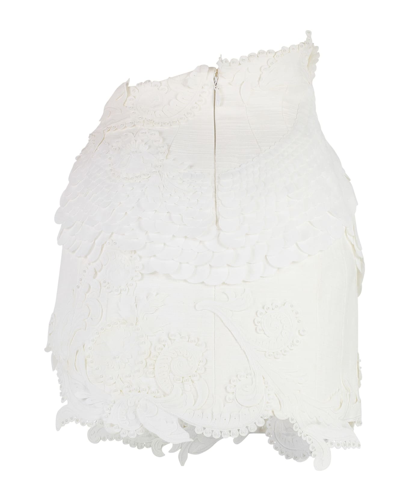 Yves Salomon Leather Skirt - brown