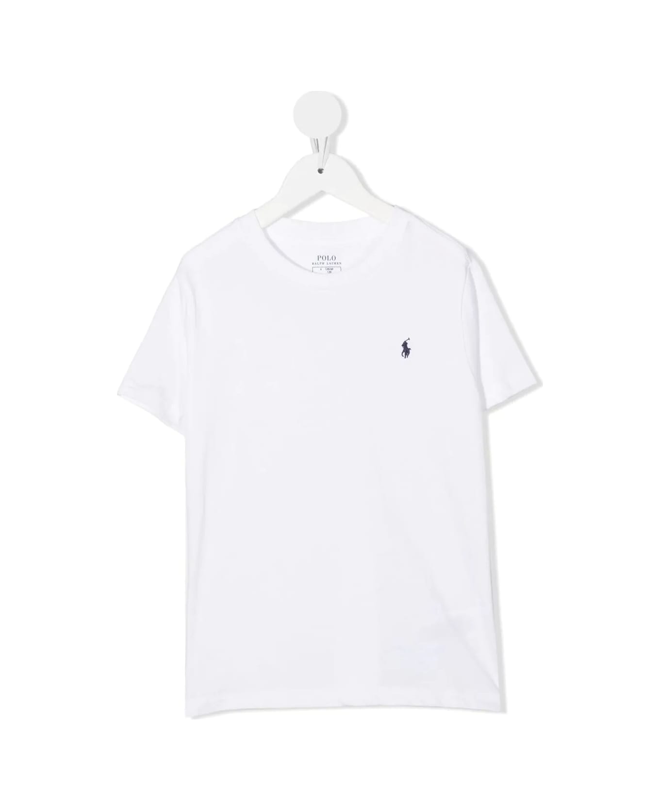 Ralph Lauren White T-shirt With Navy Blue Pony - WHITE Tシャツ＆ポロシャツ