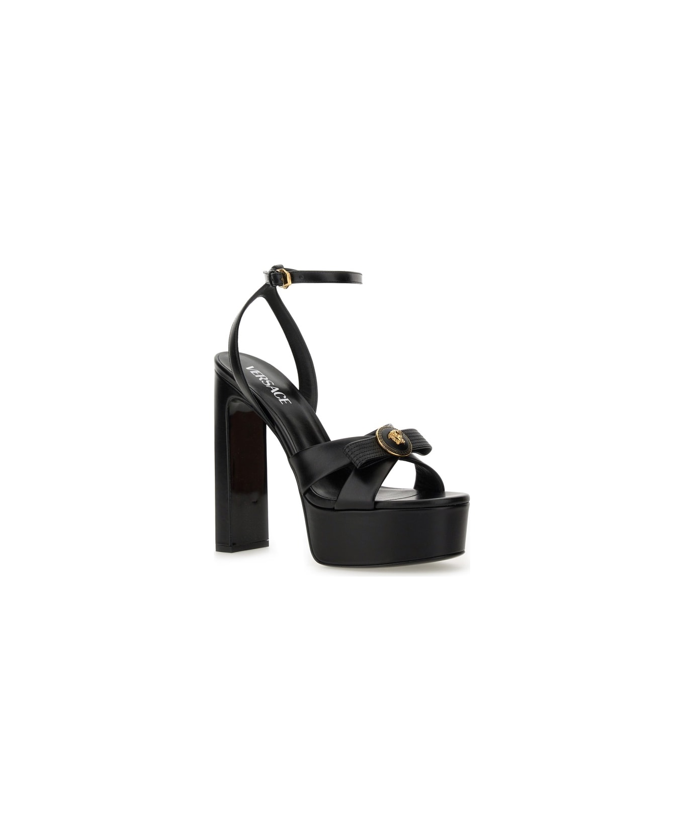 Versace Sandal "gianni Ribbon" - BLACK