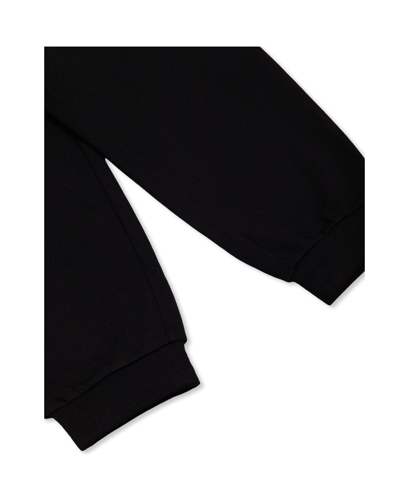 Fendi Logo Printed Drawstring Sweatpants - Black Metal