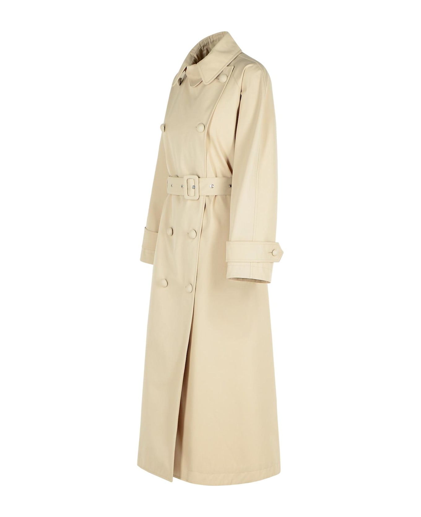 Dolce 
Gabbana 
over
 Beige Polyester Blend Trench Coat - Beige