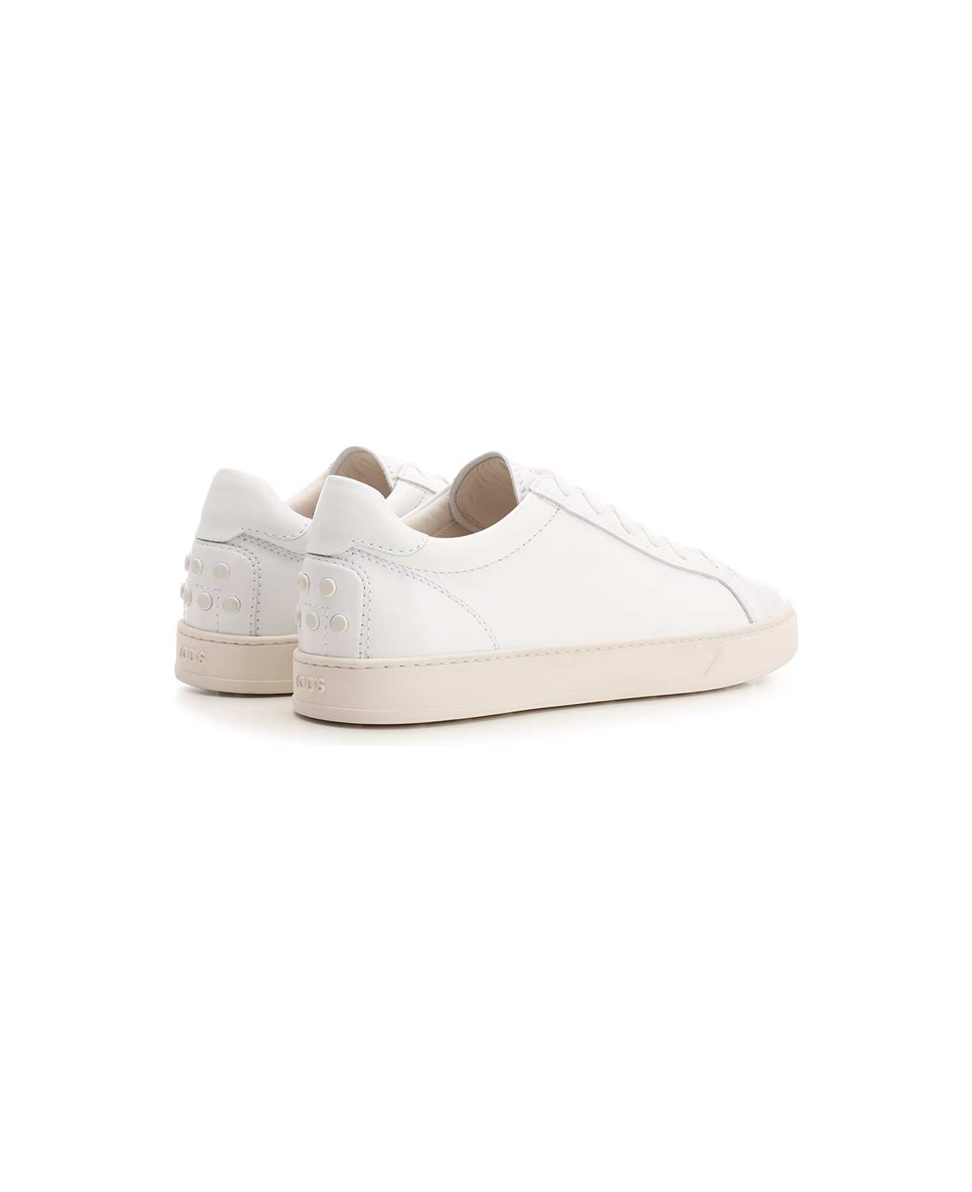 Tod's Leather Sneakers - Bianco