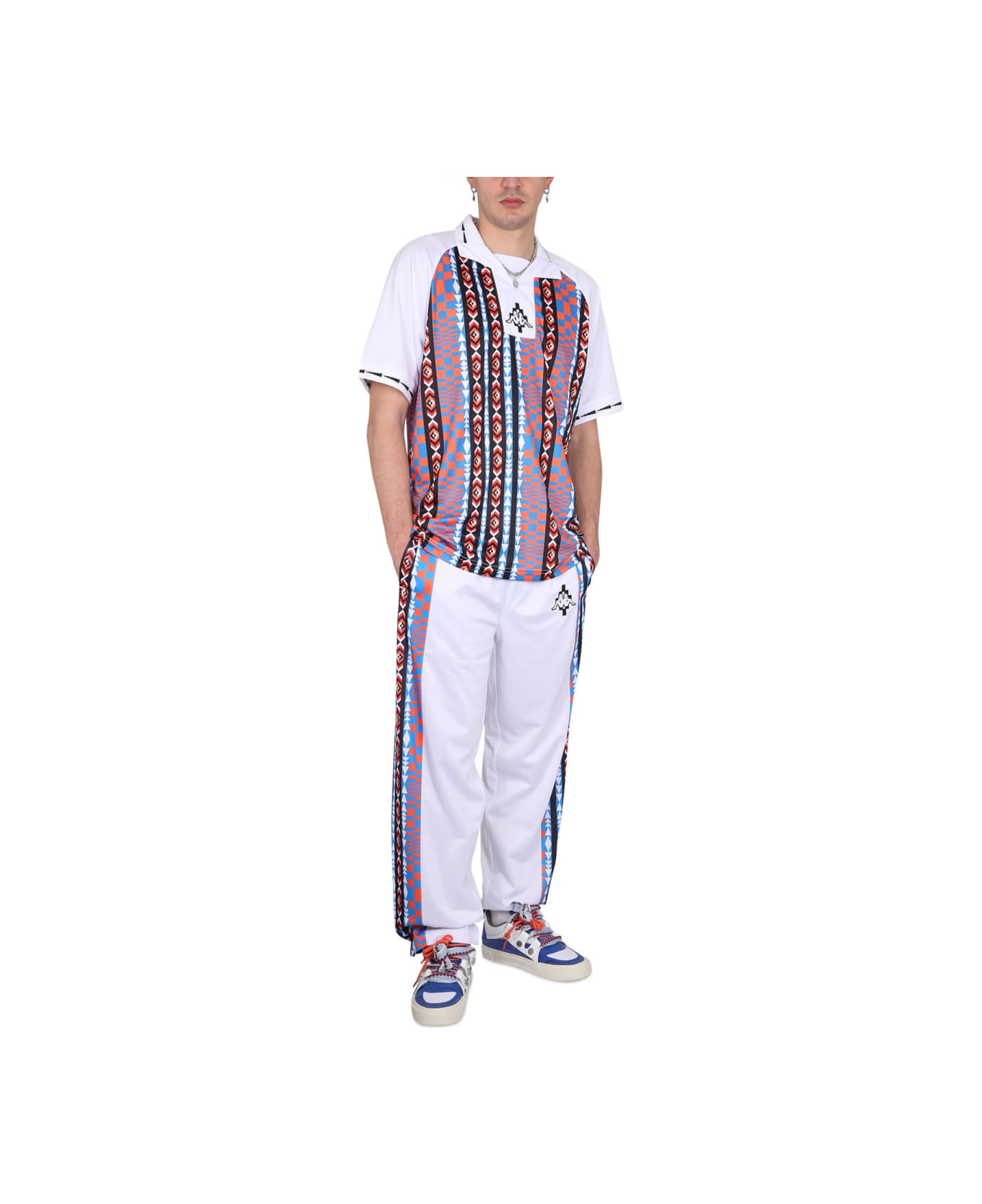 Marcelo Burlon X Kappa Jogging Pants - WHITE