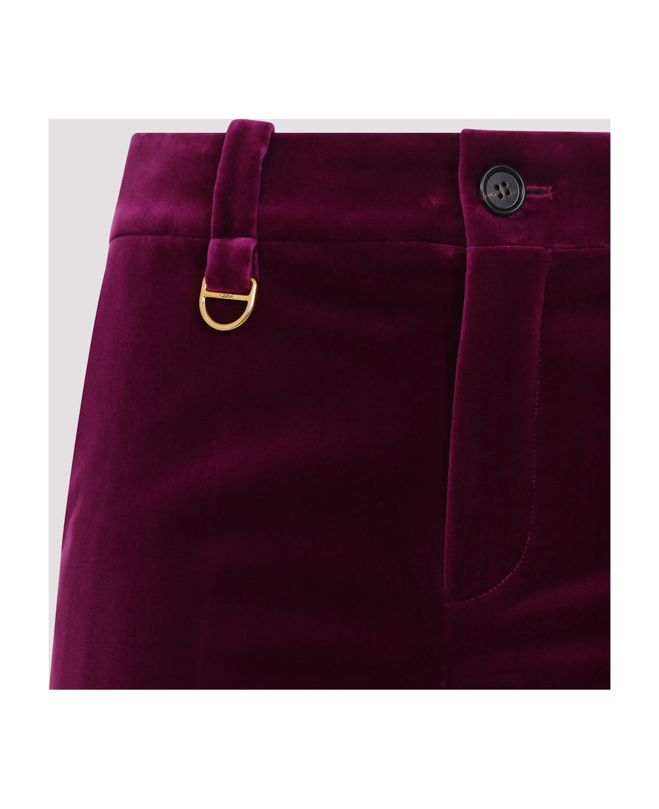 Chloé Wide Flare Pants - C Pansy Purple