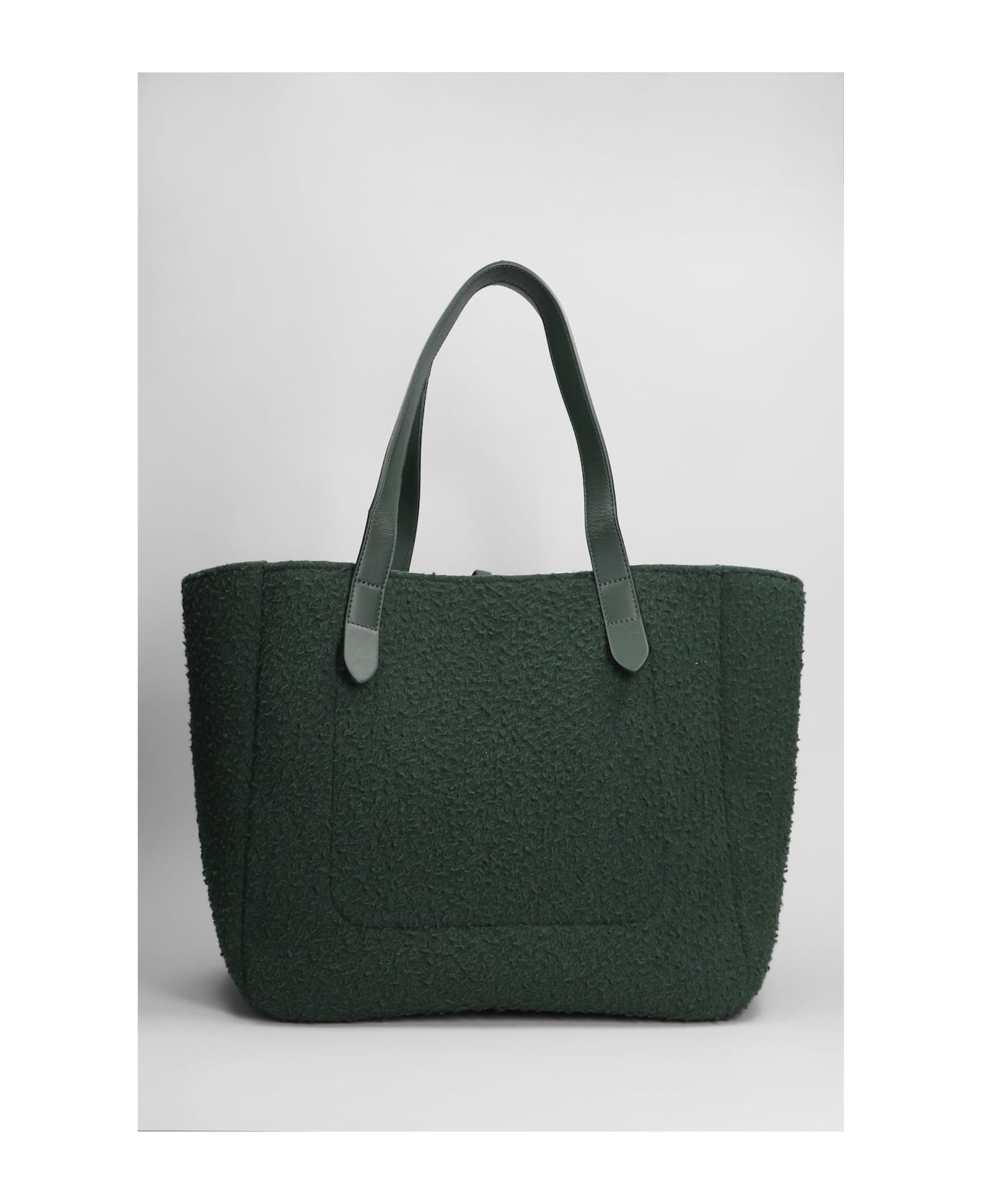 J.W. Anderson Belt Tote Tote In Green Wool - green