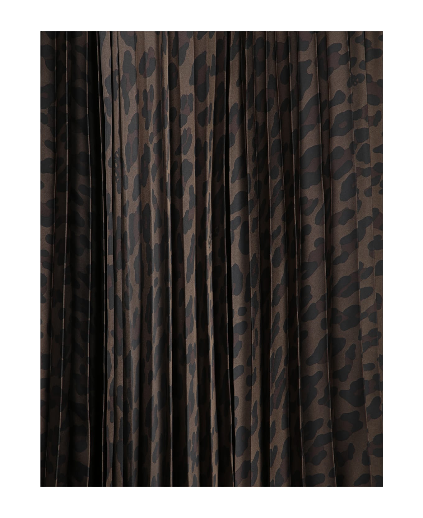 Sacai Leopard Print Skirt - Brown