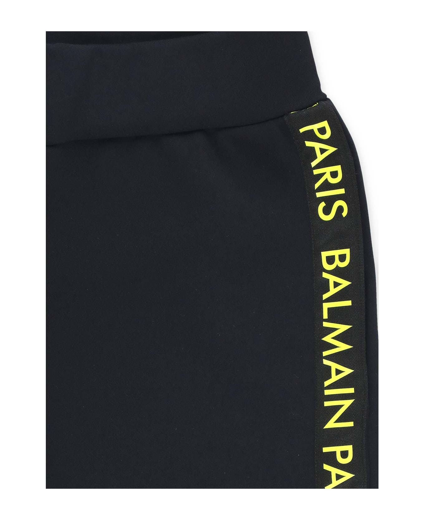 Balmain Two Piece Jumpsuit With Logo - Black