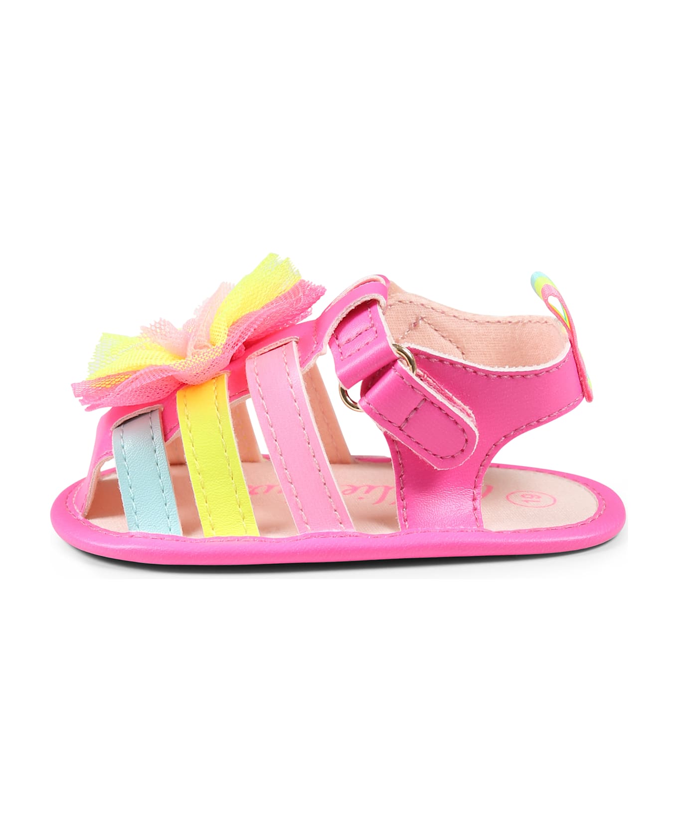 Billieblush Fuchsia Sandals For Baby Girl With Ruffles - Fuchsia