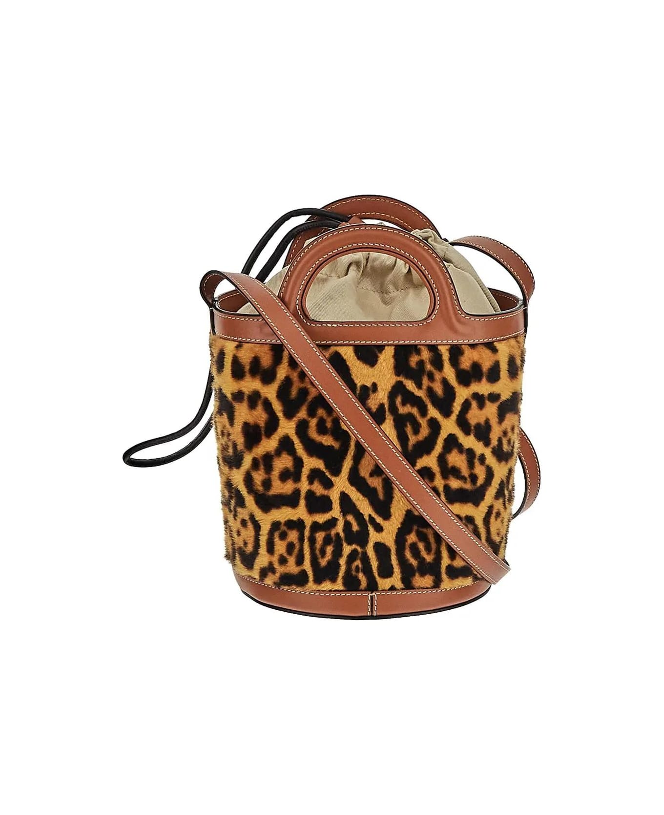 Marni Leopard Bucket Bag - Spotted